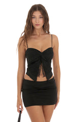 Gretchen Lace Two Piece Set in Black