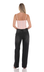 Low Rise Baggy Jeans in Black