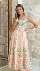 Nellie Midi Dress - Aurora Print