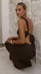 Jayla Maxi Dress - Chocolate