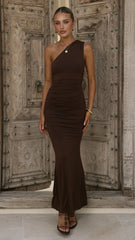 Jayla Maxi Dress - Chocolate