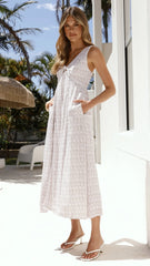 Monica Midi Dress - Atlas Print