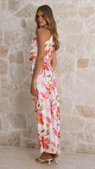 Marlie Midi Dress - Pink Floral