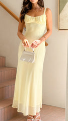 Margo Midi Dress - Yellow