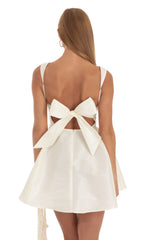 Fit and Flare Dress in Ivory