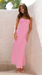 Margie Midi Dress - Pink