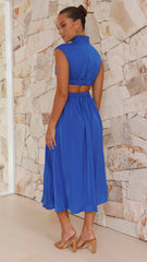 Cindie Midi Dress - Cobalt Blue