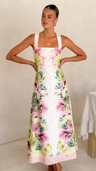 Stasia Midi Dress - Sorbet Symphony