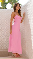 Margie Midi Dress - Pink
